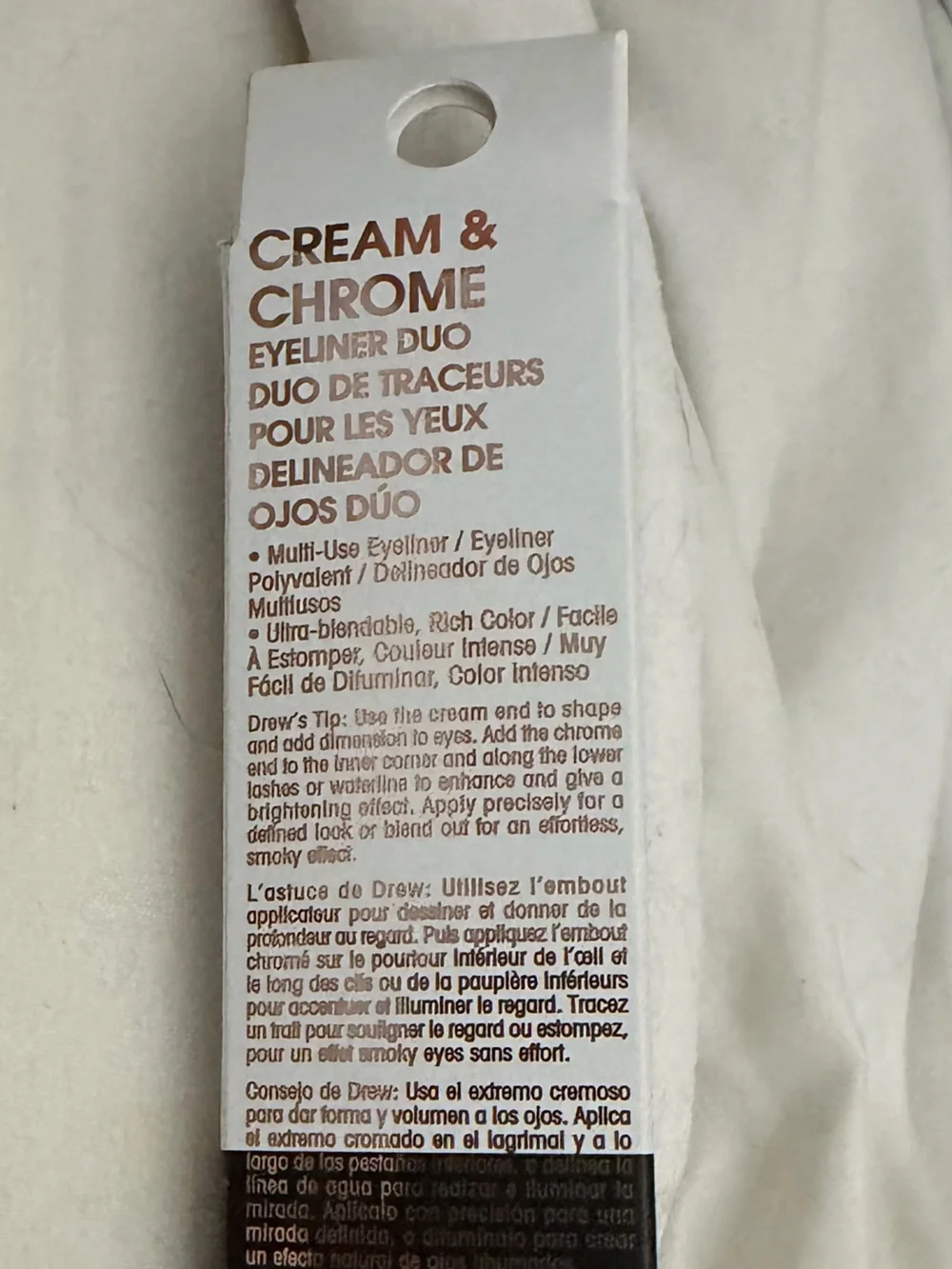 FLOWER Cream & Chrome Eyeliner Duo in Black & Bronze